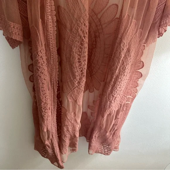 Agnes & Dora lace duster pale pink XXL - Picture 4 of 5